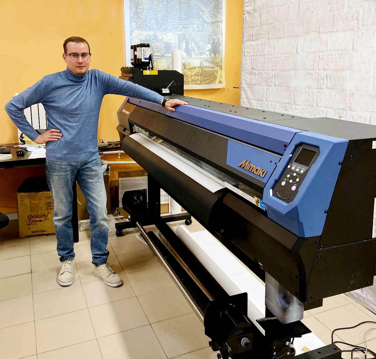 MIMAKI TS100-1600 успешно инсталлирован в Екатеринбурге